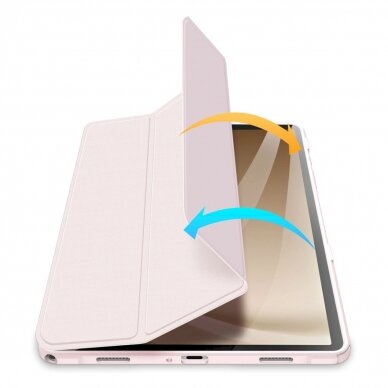 Planšetės dėklas Dux Ducis Toby case su flip stand skirta Samsung Galaxy Tab A9+ - rožinis 3