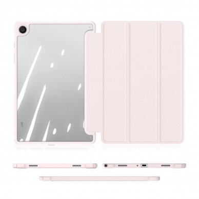 Planšetės dėklas Dux Ducis Toby case su flip stand skirta Samsung Galaxy Tab A9+ - rožinis 5