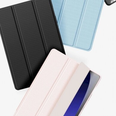 Planšetės dėklas Dux Ducis Toby case su flip stand skirta Samsung Galaxy Tab S9 FE - Juodas 12