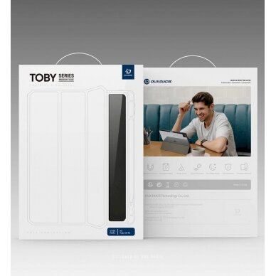 Planšetės dėklas Dux Ducis Toby case su flip stand skirta Samsung Galaxy Tab S9 FE - Juodas 16