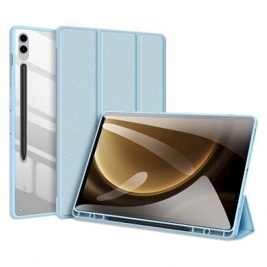 Planšetės dėklas Dux Ducis Toby case su flip stand skirta Samsung Galaxy Tab S9 FE - Mėlynas