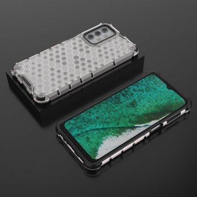 Samsung Galaxy A32 Plastikinis dėklas Honeycomb Case 5G Skaidrus 2