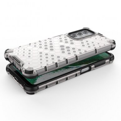 Samsung Galaxy A32 Plastikinis dėklas Honeycomb Case 5G Skaidrus 6