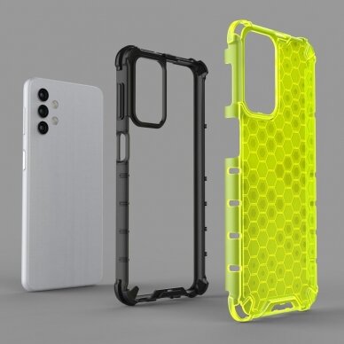Samsung Galaxy A32 Plastikinis dėklas Honeycomb Case 5G Skaidrus 7