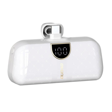 Powerbank Dudao K20SC 5000mAh mini 2x USB-C - baltas