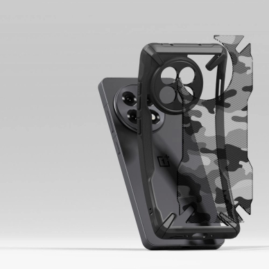 Ringke Fusion X Dėklas skirtas OnePlus 13R - Juodas-Camo 4