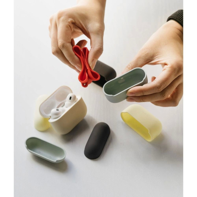 Ringke Silikoninis Dėklas skirtas Apple AirPods Pro 1 / 2 - Navy Mėlynas 8