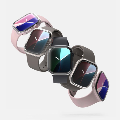 Ringke Slim 2-pack Dėklas skirtas Apple Watch 10 46mm - Permatomas and Matinis Juodas 3