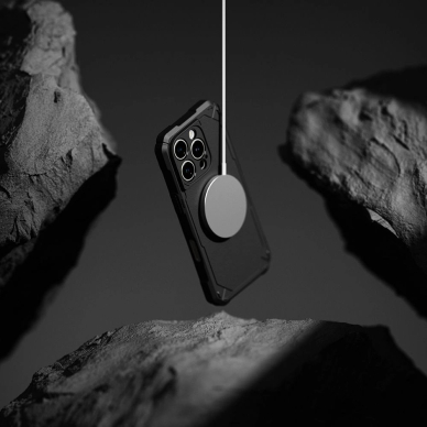 Ringke Sustiprintas Gear MagSafe iPhone 16 Pro Max Dėklas - Juodas 5