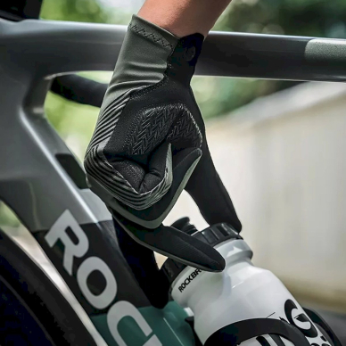 Rockbros 16110006003 shock-absorbing cycling gloves size L - žalias Juodas 11