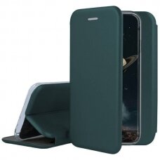 Samsung A315 A31 Dėklas Book Elegance tamsiai žalias