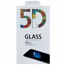 Akcija! Samsung Galaxy A41 LCD Apsauginis Stikliukas 5D Full Glue Lenktas Juodais Kraštais