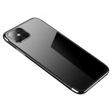Akcija! Samsung Galaxy a22 5g skaidrus dėklas Electroplating juodais kraštais