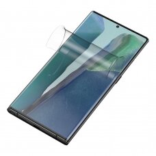 Akcija! Samsung Galaxy Note 20 Ultra vandens gelio lenkta apsauginė plėvelė Baseus 0.15mm 2 vnt.