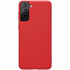 Samsung Galaxy S21 PLUS  dėklas "Silicone case soft flexible rubber" silikonas raudonas