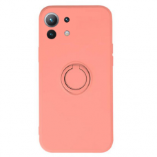 Xiaomi Mi 11 Lite dėklas su magnetu Pastel Ring Rožinis