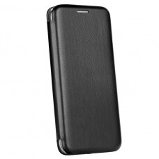 Samsung Galaxy S6 Edge atverčiamas dėklas "Book elegance" PU oda juodas