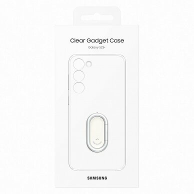 Samsung Clear Gadget Case skirta Samsung Galaxy S23+ cover ring holder stand Permatomas (EF-XS916CTEGWW) 4