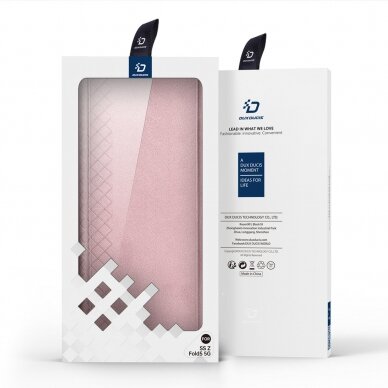 Samsung Galaxy Z Fold5 5G Dux Ducis Bril Wallet Flip Leather Case - Pink 11