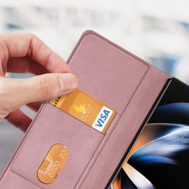 Samsung Galaxy Z Fold5 5G Dux Ducis Bril Wallet Flip Leather Case - Pink 7