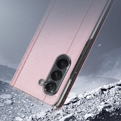 Samsung Galaxy Z Fold5 5G Dux Ducis Bril Wallet Flip Leather Case - Pink 8