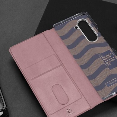 Samsung Galaxy Z Fold5 5G Dux Ducis Bril Wallet Flip Leather Case - Pink 9