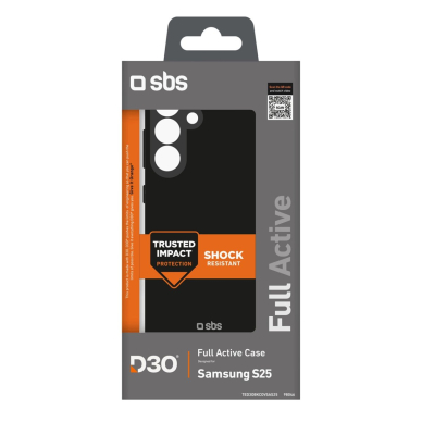 SBS D3O dėklas Samsung Galaxy S25 - juodas 1