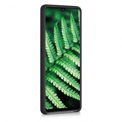 Silikoninis dėklas Flexible Rubber Samsung Galaxy A42 5G juodas 1