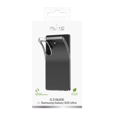 Silikoninis dėklas Puro 03 Nude Samsung Galaxy S25 Ultra - permatomas 4