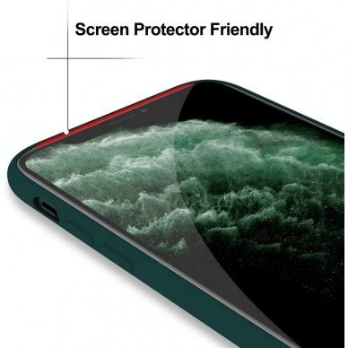 Silikonins Dėklas Dynamic Apple iPhone 15 Pro tamsiai žalias 2