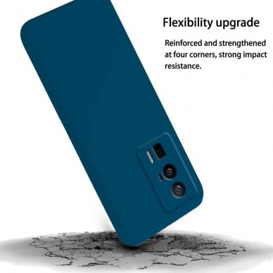 Silikonins Dėklas Dynamic Xiaomi Poco F5 Pro 5G tamsiai mėlynas 1