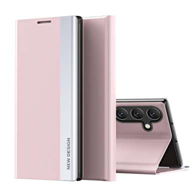 Sleep Case Pro dėklas su dangteliu ir pastatymo funkcija Samsung Galaxy A36 - rožinis