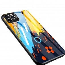 Spalvotas Apsauginis Dėklas Color Glass Iphone 11 Pro Max Pattern 1