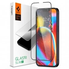 Iphone 13 Mini Spigen Glass TR Slim FC tempered glass  juodais kraštais