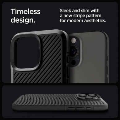 Spigen Core Armor Dėklas skirtas iPhone 16 Pro Max - Matinis Juodas 6