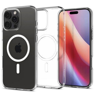 Spigen Liquid Crystal MagSafe Dėklas skirtas iPhone 16 Pro Max - Permatomas
