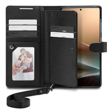 Spigen Piniginės tipo &quot;S&quot; Dėklas skirtas Samsung Galaxy S25 Ultra - Juodas 1