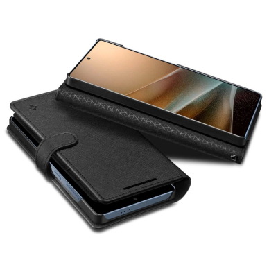 Spigen Piniginės tipo &quot;S&quot; Dėklas skirtas Samsung Galaxy S25 Ultra - Juodas 7
