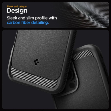 Spigen Sustiprintas Armor MagSafe Dėklas skirtas iPhone 16 Pro Max - Juodas 9