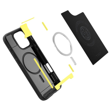 Spigen Sustiprintas Armor MagSafe Dėklas skirtas iPhone 16 Pro Max - Juodas 6