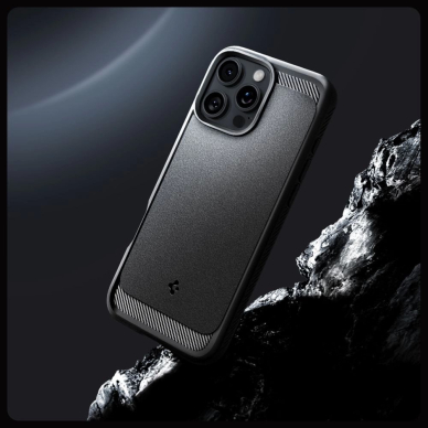 Spigen Sustiprintas Armor MagSafe Dėklas skirtas iPhone 16 Pro Max - Juodas 8