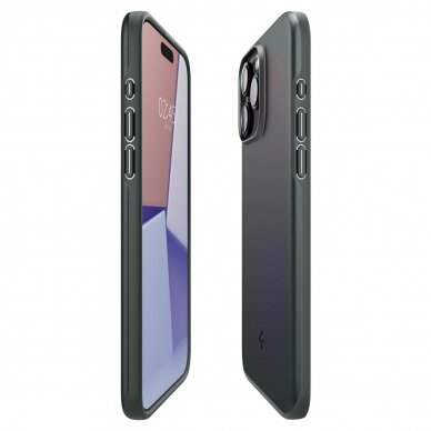Spigen Thin Fit case for iPhone 15 Pro - green 4