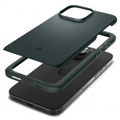 Spigen Thin Fit case for iPhone 15 Pro - green 8