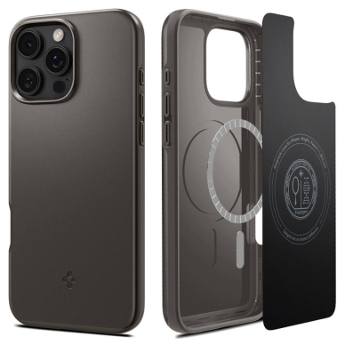 Spigen Thin Fit MagSafe Dėklas skirtas iPhone 16 Pro Max - gunmetal