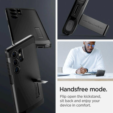Spigen Tough Armor MagSafe dėklas Samsung Galaxy S24 Ultra - Juodas 13