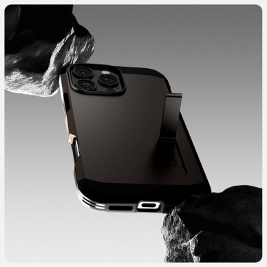Spigen Tough Armor MagSafe Dėklas su stoveliu skirtas iPhone 16 Pro Max - Gunmetal 7