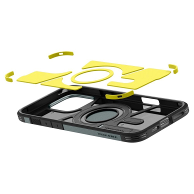 Spigen Tough Armor MagSafe Dėklas su stoveliu skirtas iPhone 16 Pro - Žalias 5