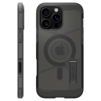 Spigen Tough Armor "T" Mag MagSafe dėklas iPhone 16 Pro Max - juodas 2