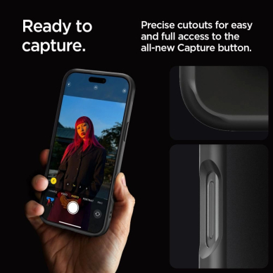 Spigen Ultra Hybrid Dėklas skirtas iPhone 16 Pro Max - Juodas 10