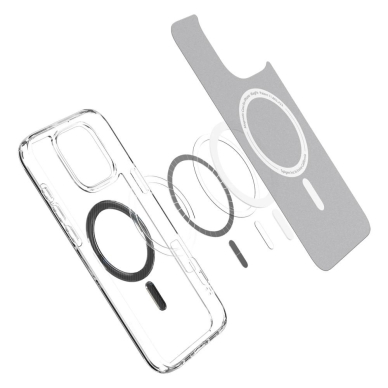 Spigen Ultra Hybrid Mag Dėklas with MagSafe Anglies pluošto skirtas iPhone 16 Pro Max - Tamsiai Pilkas 4